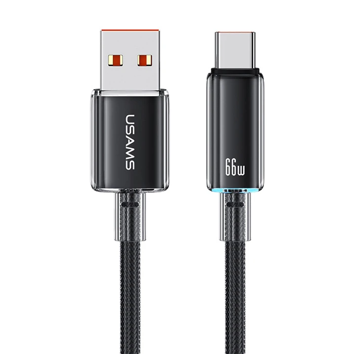 Καλώδιο USB-C Usams σε USB Us-Sj658, 66W, 480Mbps, 1.2M, Μαύρο