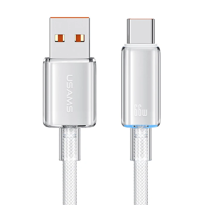Καλώδιο USB-C Usams σε USB US-SJ658, 66W, 480Mbps, 1.2m, λευκό