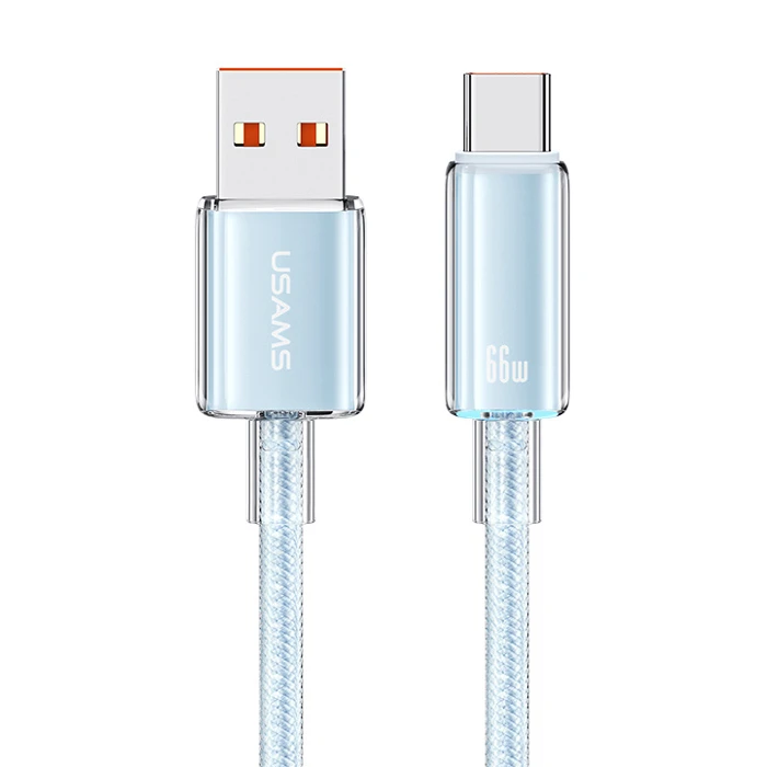 Καλώδιο USB-C Usams σε USB US-SJ658, 66W, 480Mbps, 1.2m, μπλε