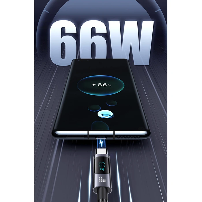 Καλώδιο USB-C Usams σε USB US-SJ673, 66W, 480Mbps, 1.2m, Μαύρο