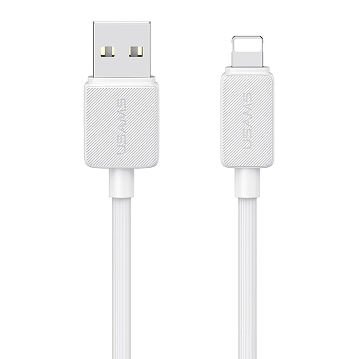 Usams Series USB-A to Lightning Cable Λευκό 2m (SJ694USB02)