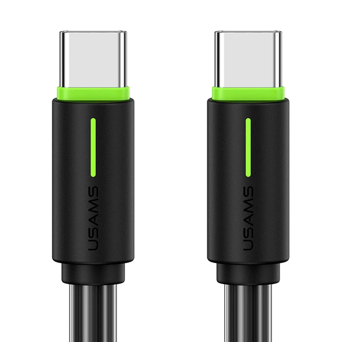 Καλώδιο USB-C Usams US-SJ734, 60W, 480Mbps, 1m, Μαύρο