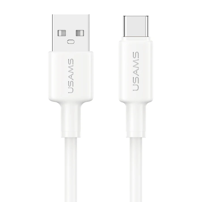 USAMS USB-C to USB-A Cable SJ761USB01, 3A 18W, 480Mbps, 1m, White