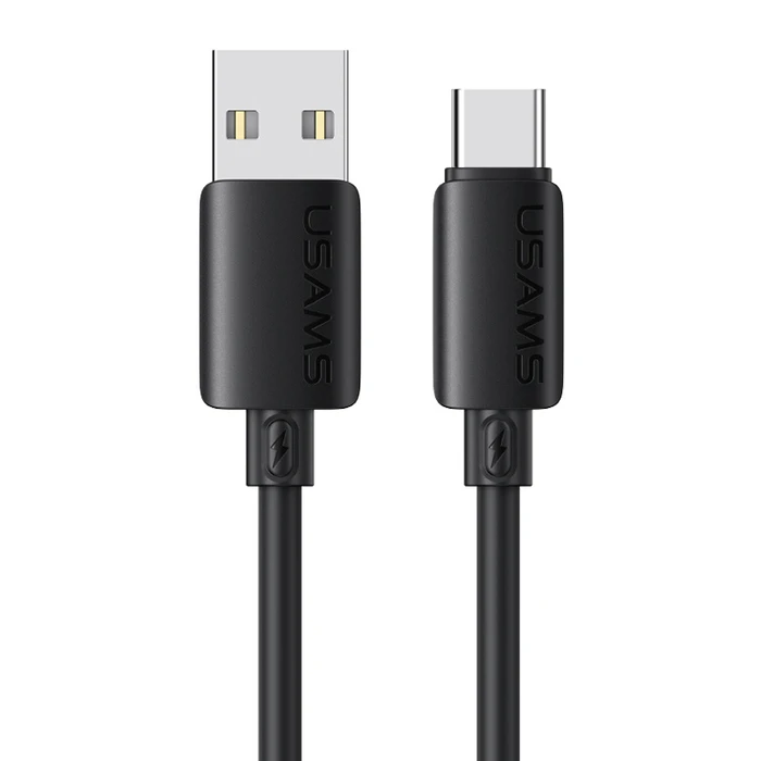 USAMS καλώδιο USB-C σε USB SJ786, σιλικόνης, 1m, μαύρο