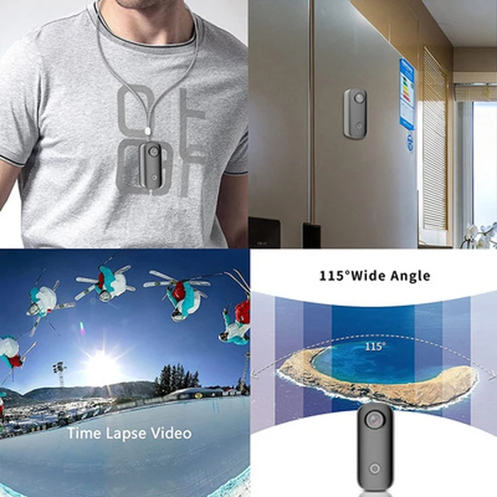 Ψηφιακή Action Camera SJcam Mini C100+, 2K, 15MP, WiFi, αδιάβροχη, μαύρη