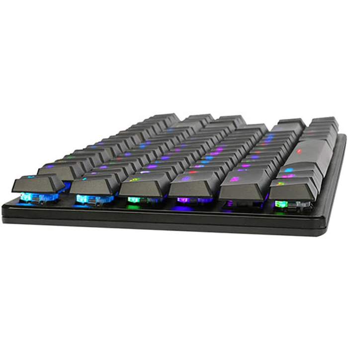 Gaming Πληκτρολόγιο Ενσύρματο Armaggeddon Mechanical LOW PROFILE RGB FALCONET RED