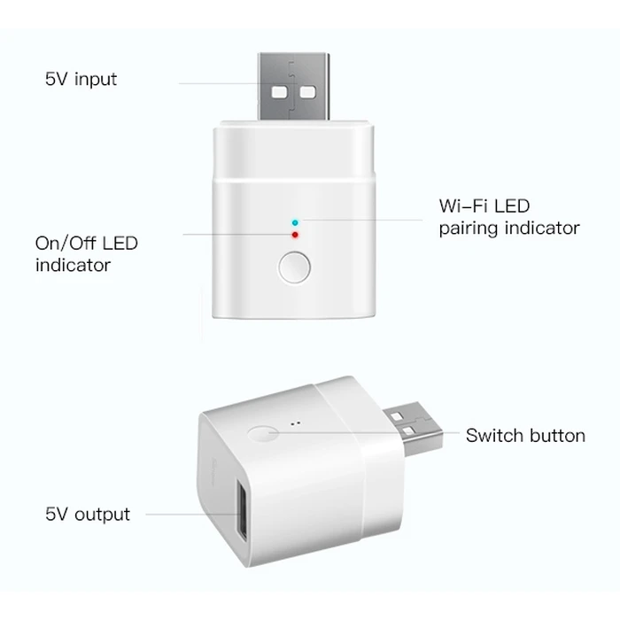 Sonoff Micro USB Smart Switch 1 Καναλιού Wi-Fi 5A SNF-MICRO
