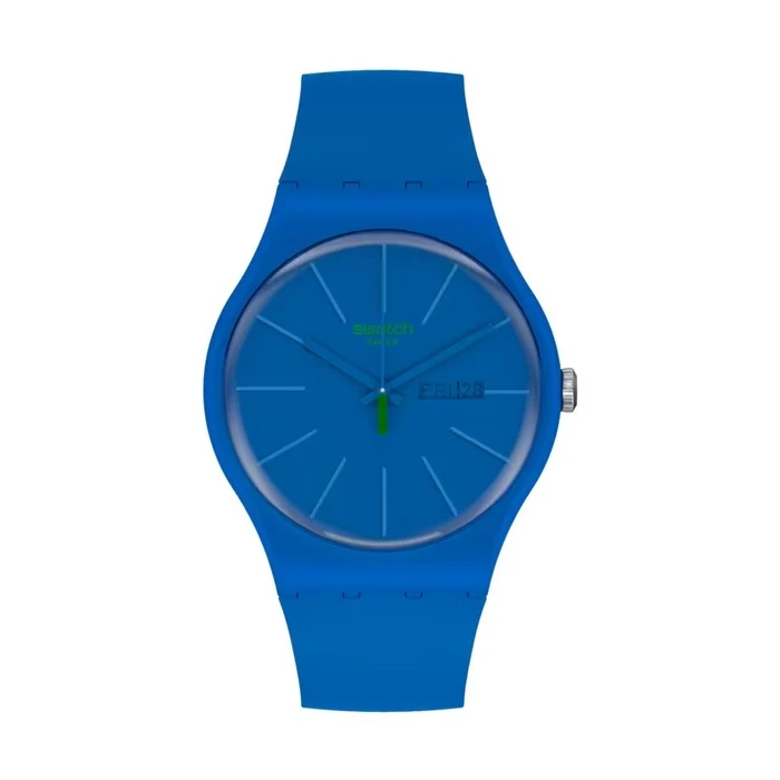 Ρολόι Swatch So29N700 (41mm) Καουτσούκ Λουράκι Μπλε