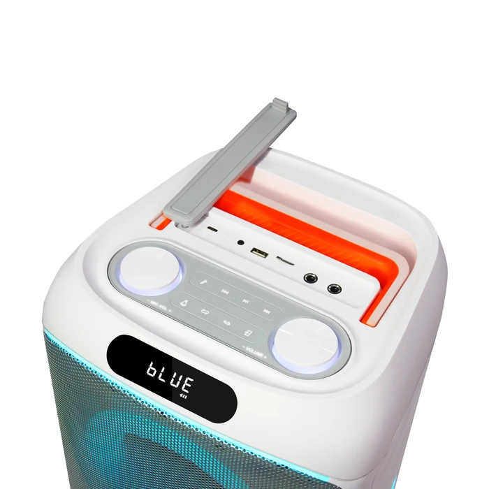 Akai Sonic X10 Portable Party Speaker 75W Bluetooth 5.3 TWS Wireless Microphone (White)