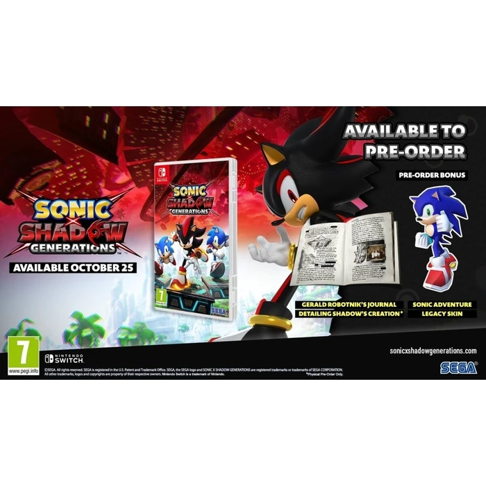 Παιχνίδι Sonic X Shadow Generations Switch (Journal & Retro DLC Skin)