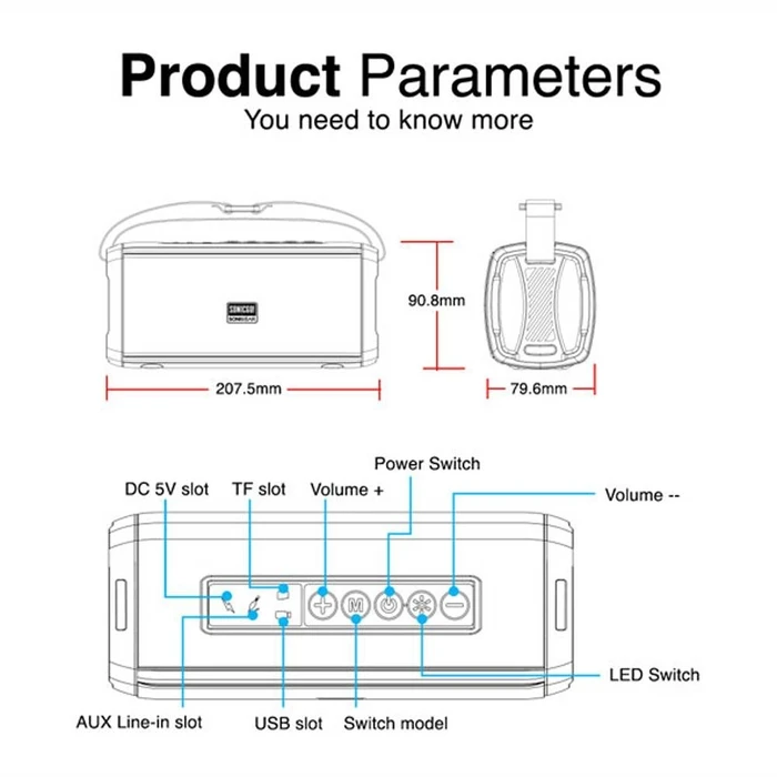 Karaoke Bluetooth Sonic Gear BT5.3 RGB Wireless With FM SONICGO 3