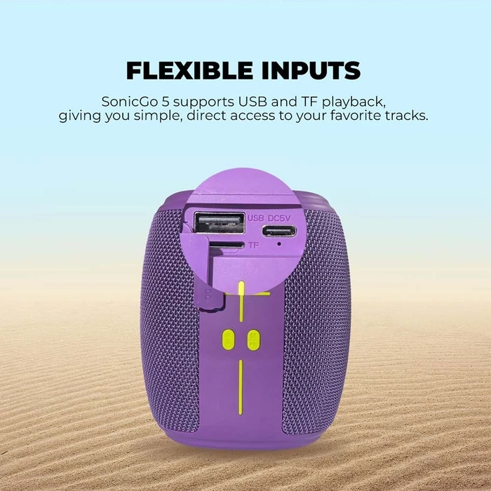 Φορητό Ηχείο Bluetooth Sonic Gear 5.4 Waterprrof Speaker Sonicgo! 5 Block Party