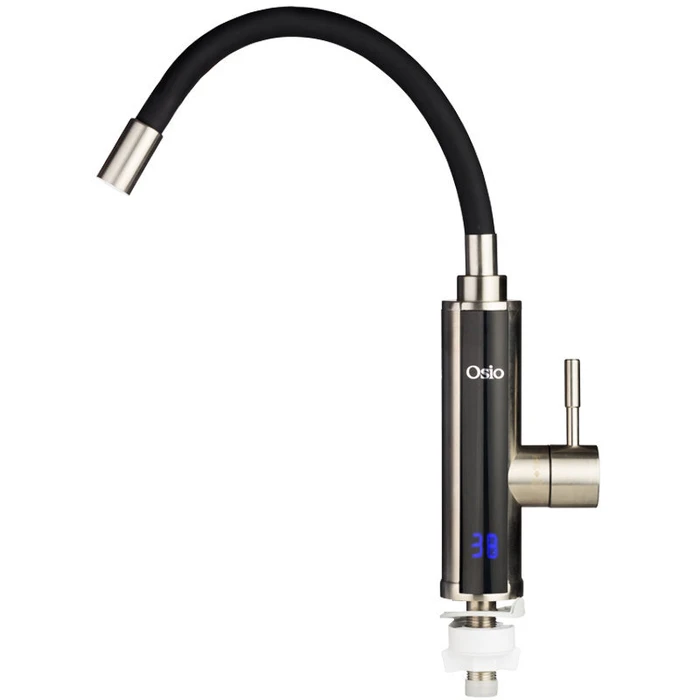 Ταχυθερμαντήρας Osio OHF-2035 βρύση inox ευλύγιστο και με οθόνη 3300 W