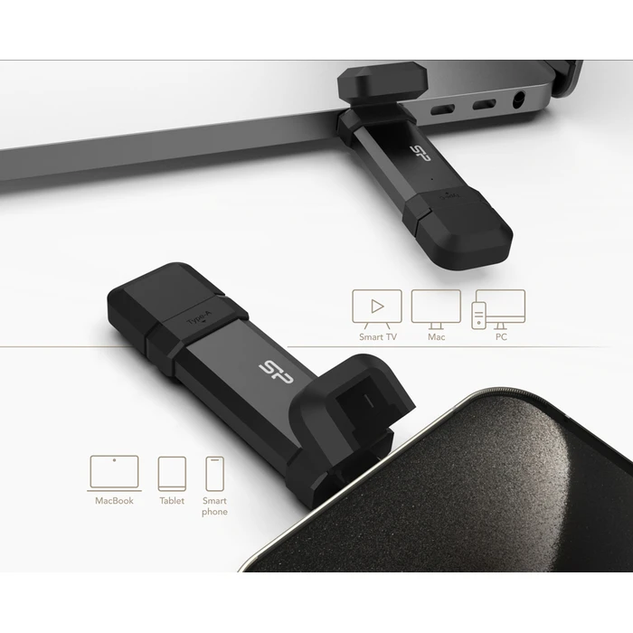 USB Flash 2TB Silicon Power SSD Marvel Xtreme DS72, USB-C/USB 3.2, Μαύρο