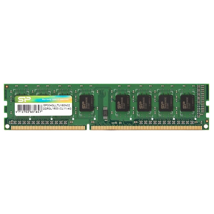 Μνήμη RAM Σταθερού DDR3L 4GB Silicon Power UDIMM SP004GLLTU160N02, 1600MHz, CL11