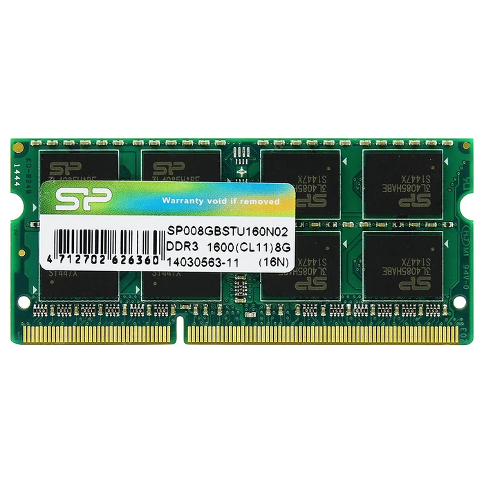 Μνήμη RAM Φορητού DDR3 8GB Silicon Power Sodimm, 1600Mhz, Cl11