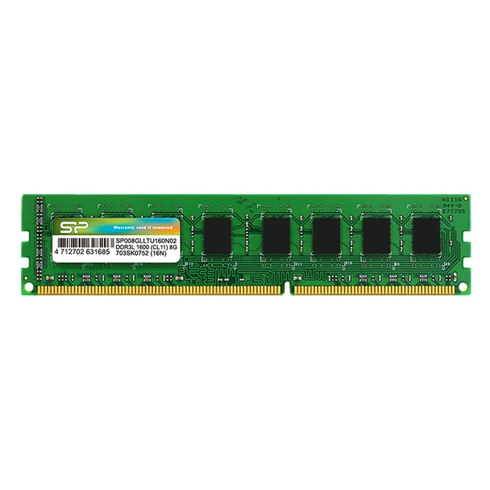 Μνήμη RAM Σταθερού DDR3 8GB Silicon Power UDIMM SP008GLLTU160N02, 1600MHz