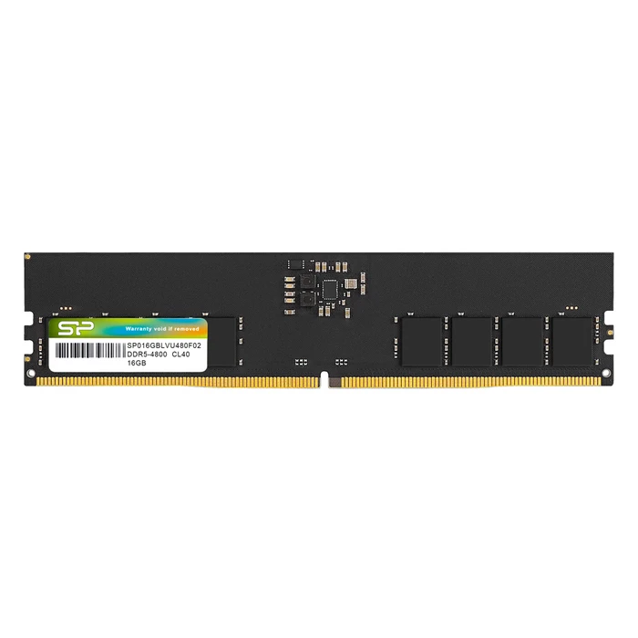 Μνήμη RAM Σταθερού DDR5 16GB Silicon Power UDIMM SP016GBLVU480F02, 4800MHz, CL40
