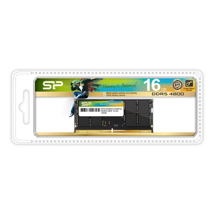 Μνήμη RAM Silicon Power SP016GBSVU480F02 CL40 16GB DDR5