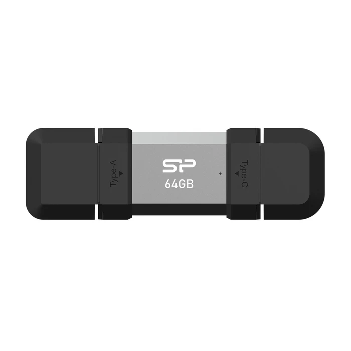 USB Flash 64GB Silicon Power Drive C51, Usb/USB-C, 120Mbps, Ασημί