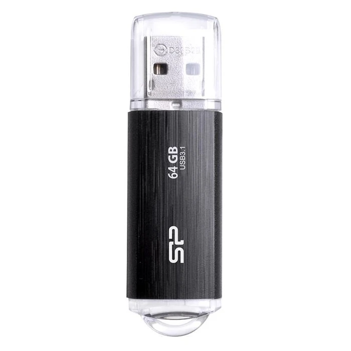USB Flash 64GB Silicon Power B02, USB 3.2 Gen1, μαύρο