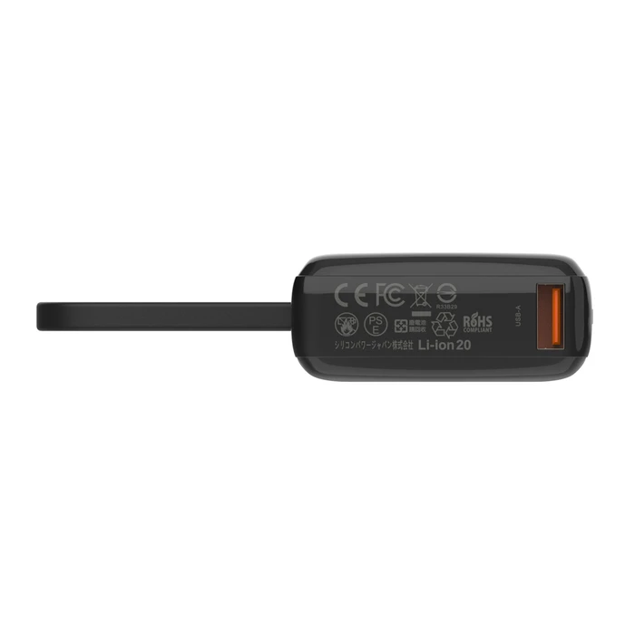 Silicon Power CP10 Power Bank 10000mAh 20W με Θύρα USB-A και Θύρα USB-C Μαύρο