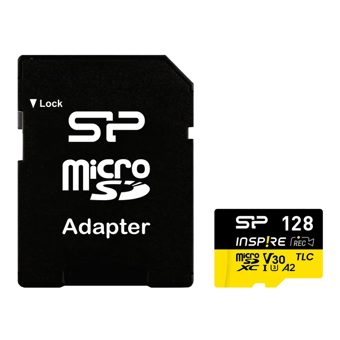 Silicon Power microSDXC 128GB U3 V30 A1 UHS-I 170MB/s με αντάπτορα