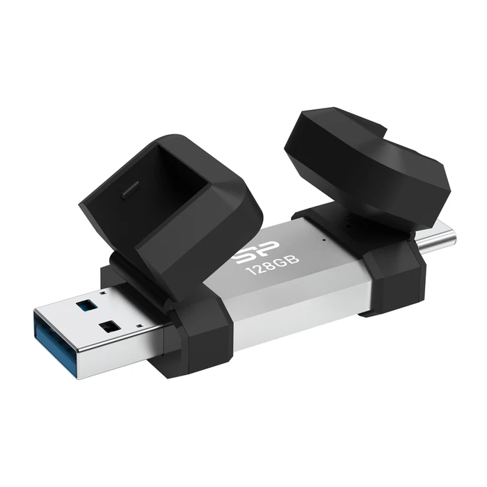USB Flash 128GB Silicon Power Drive C51, Usb/USB-C, 120Mbps, Ασημί