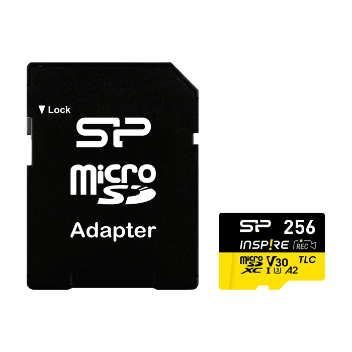 Κάρτα Μνήμης microSDXC Silicon Power Inspire, 256GB, UHS-I U3 A1 V30
