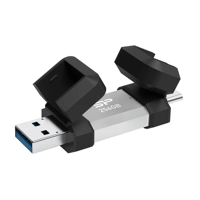 USB Flash 256GB Silicon Power Drive C51, Usb/USB-C, 200Mbps, Ασημί