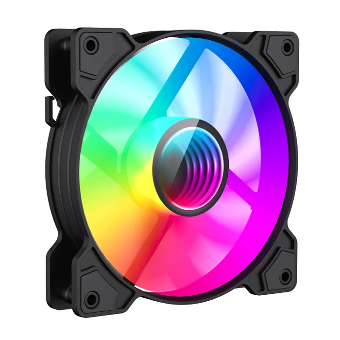 Case Fan 12cm Powertech Sp-Pt-1309-2, Slave, ARGB Led, 1200Rpm
