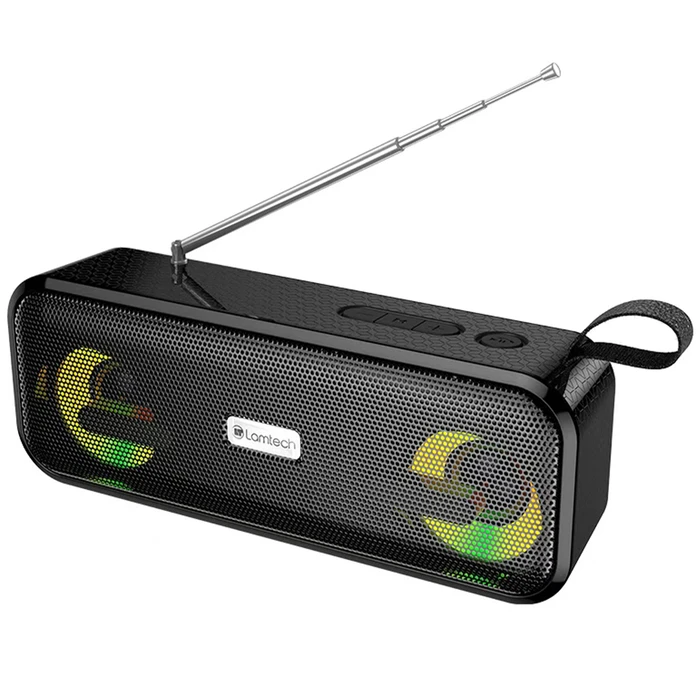Portable Speaker LAMTECH BT FM Radio 10W Black