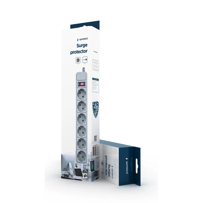 Πολύπριζο Ασφαλείας Gembird 6 SOCKETS 3m