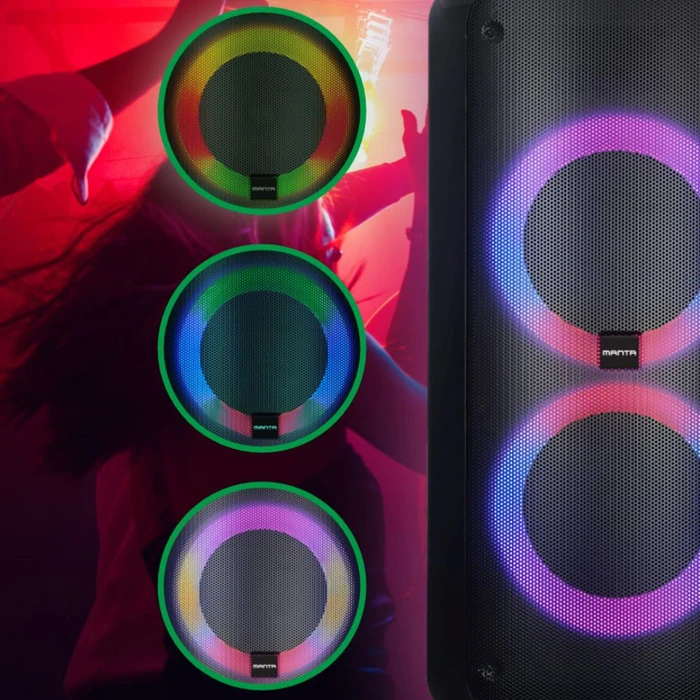 Karaoke Manta PARTY Speaker 2x8' RMS 120W ATTIS