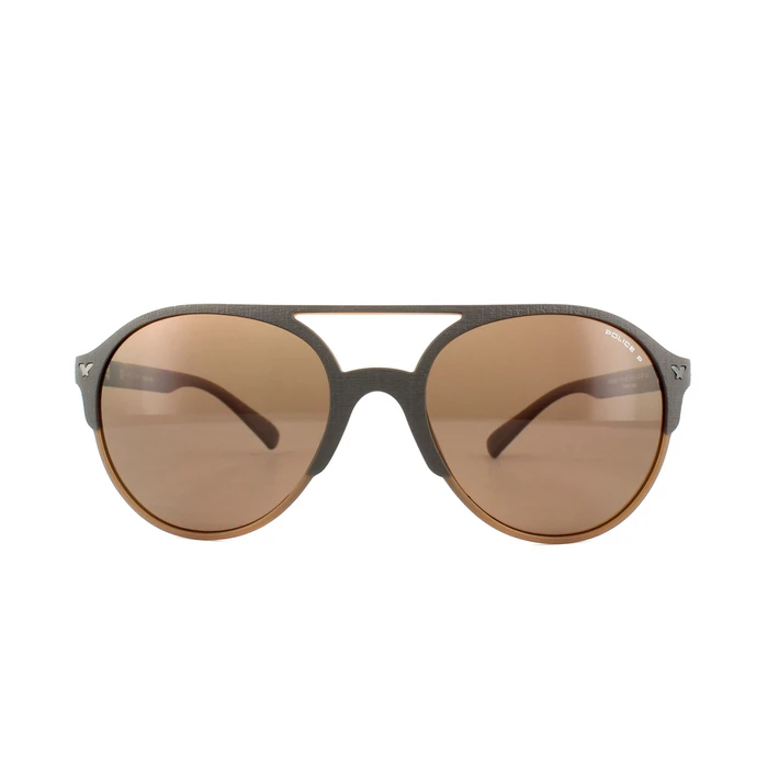 Unisex Γυαλιά Ηλίου Police Spl1635594Cp (55/19/140 mm) Brown