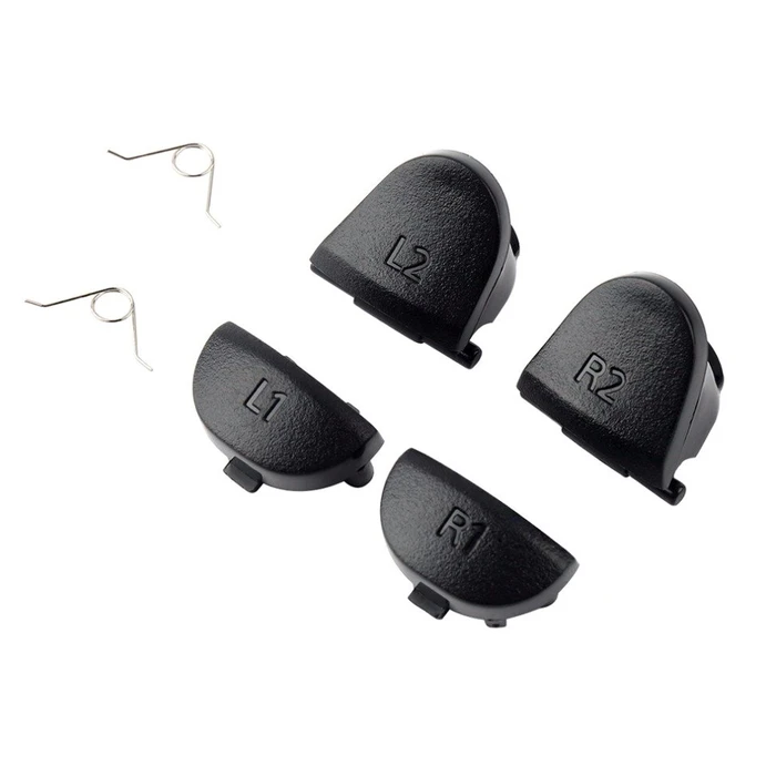 Ανταλλακτικά Πλήκτρα SpPS4-0008 για Χειριστήριο Dualshock PS4, Μαύρα