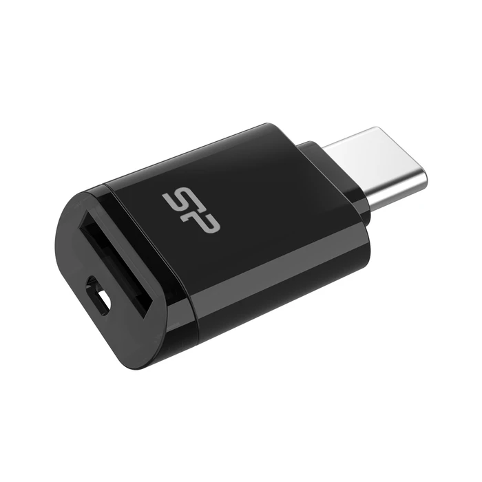 Card Reader Silicon Power C200 για micro SD, USB-C, USB 3.2, 180/165MBps, Μαύρο