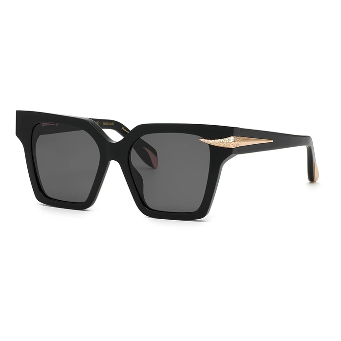 Roberto Cavalli Unisex Sunglasses SRC002S54700Y – Black frame, Grey lenses