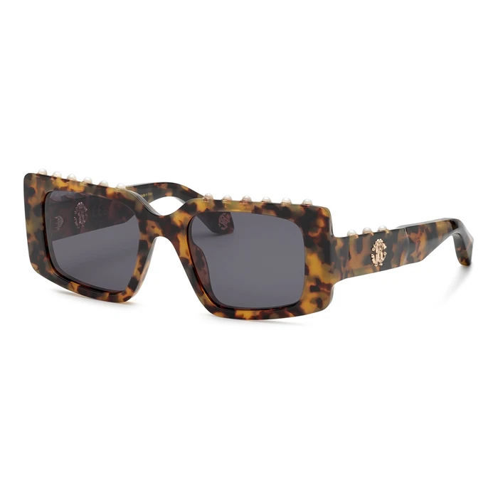 Roberto Cavalli Women's Sunglasses RC039S 0778 — 51/20/140 mm — Acetate Tortoiseshell Frame, Grey Lenses