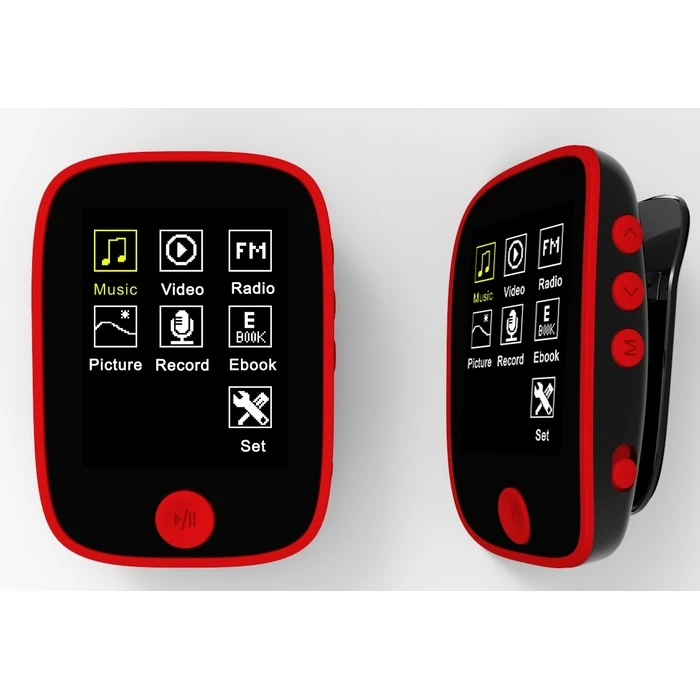 Osio SRM-8080R – Mini Multimedia Player 8GB με Οθόνη TFT 1.8" (Κόκκινο)