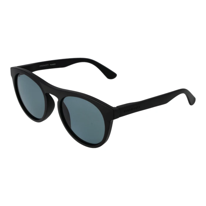 Serengeti Kingman Unisex Sunglasses SS572004 - Black Frame, Grey Photochromic Polarized Lenses