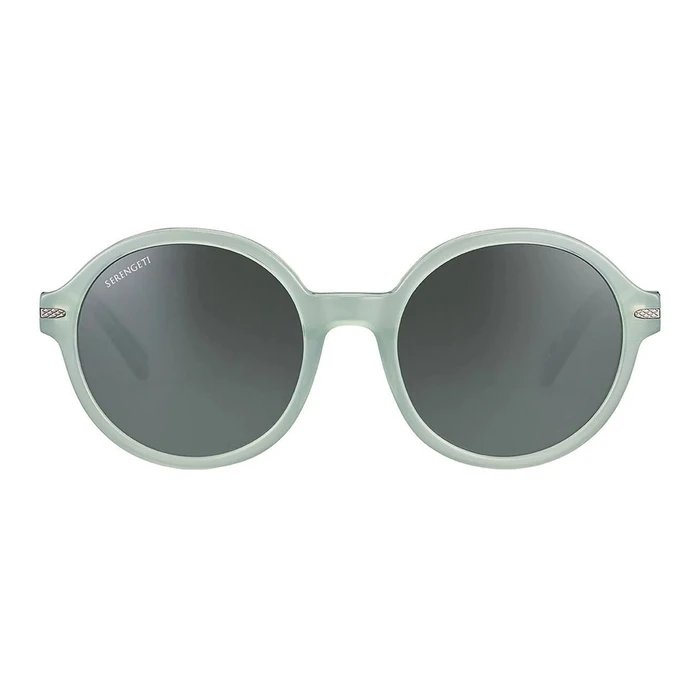 Serengeti Women's Sunglasses SS577008 (53/20/140 mm) - Green Frame, Grey Polarized Lenses