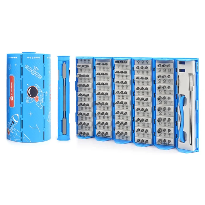 Σετ Κατσαβιδιών Sunshine ακριβείας SS-5120 με Θήκη, μαγνητικό, 128τμχ