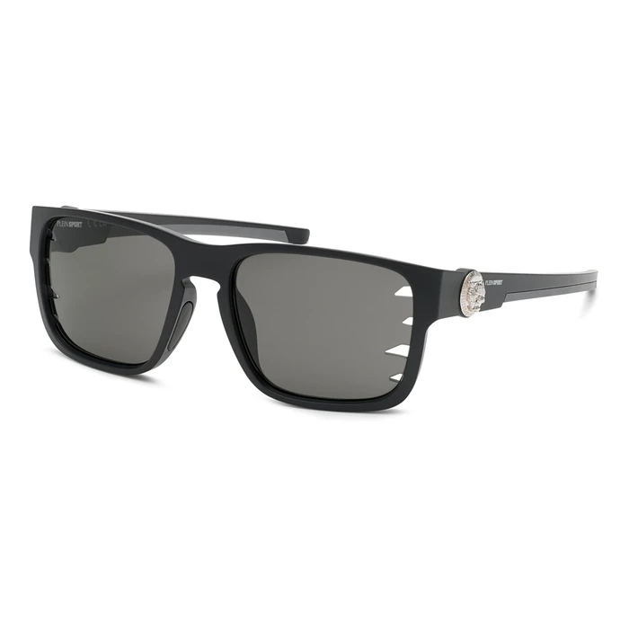 Philipp Plein Sport Men's Sunglasses SSP004-570U28 (57/18/135) - Black Frame, Black Lens