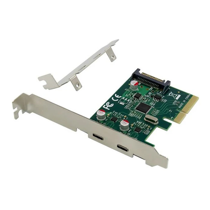 Controller PCIe Powertech σε 2x USB-C ST614, ASM1142