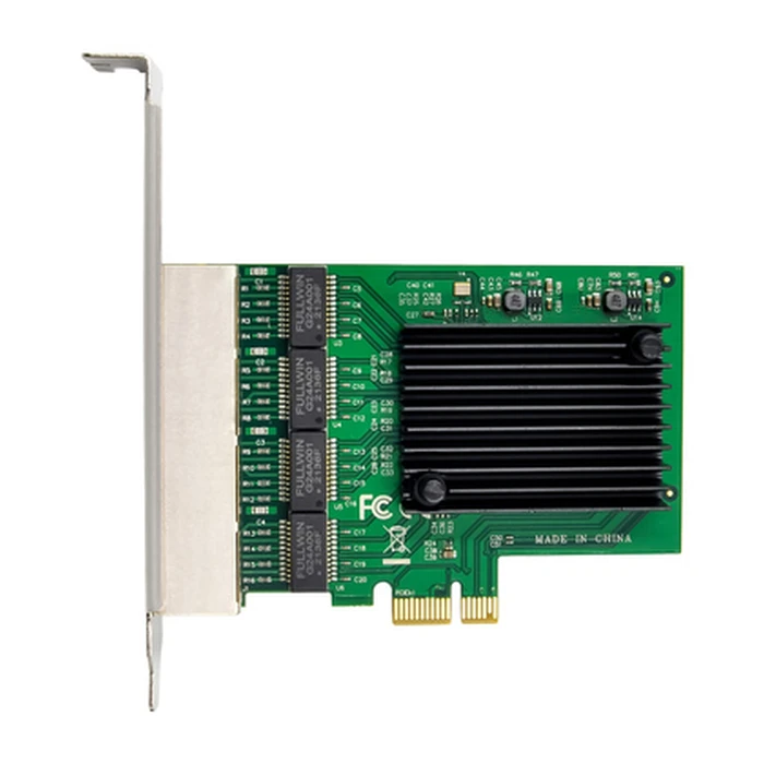 Κάρτα Δικτύου PCIe Powertech σε 4x RJ45 GbE ST708, RTL8111F & ASM1184