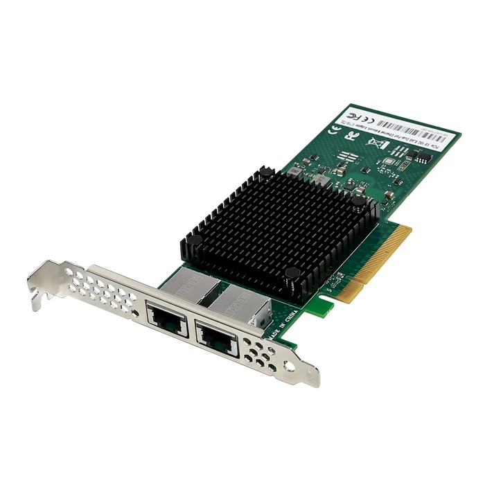 Κάρτα Δικτύου Powertech Επέκτασης PCIe σε 2X RJ45 St7323, Intel X710-At2, 10Gbe