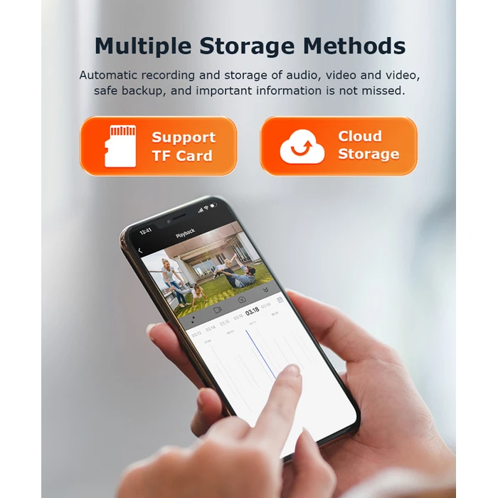 Κάμερα Παρακολούθησης Sectec Smart St-515C-3Mty, 3Mp, Wifi, Sd, Ptz, Ip65