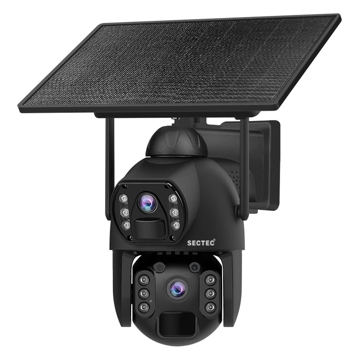 SECTEC Smart Solar Camera Dual Lens 3MP 4G PTZ IP66