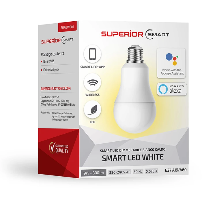 Λάμπα LED Smart Superior WARM WHITE DIMMABLE LED A+ 10KWH/1000H E27